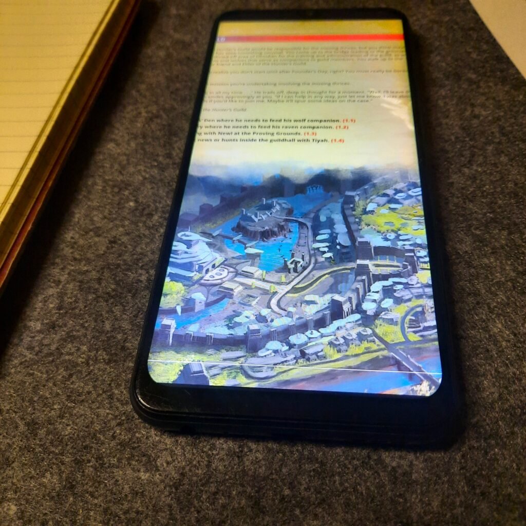 Branching path with stunning artwork