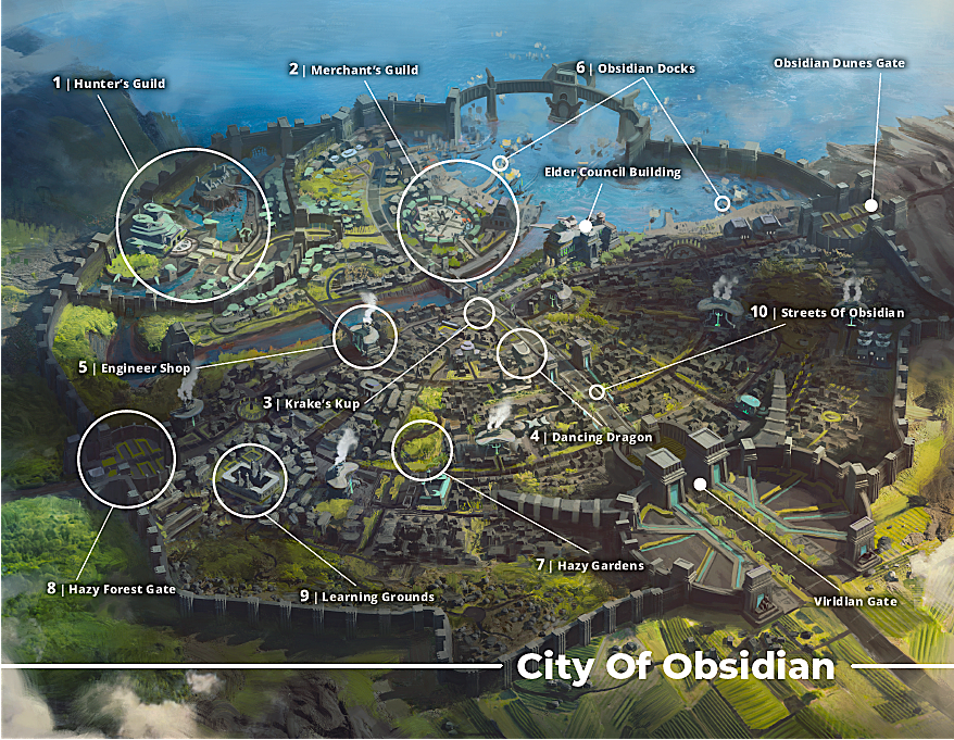 The City of Obsidian in the Blight universe