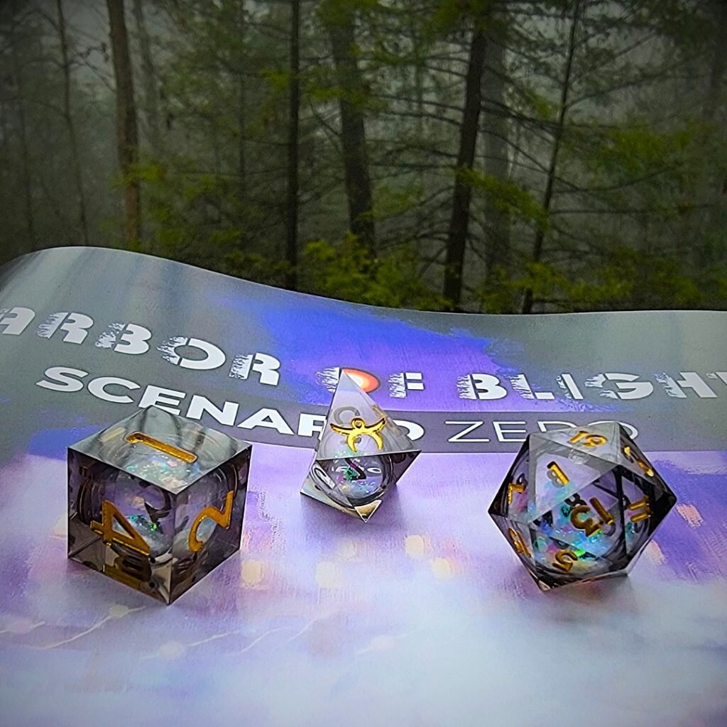 The fog-core dice set