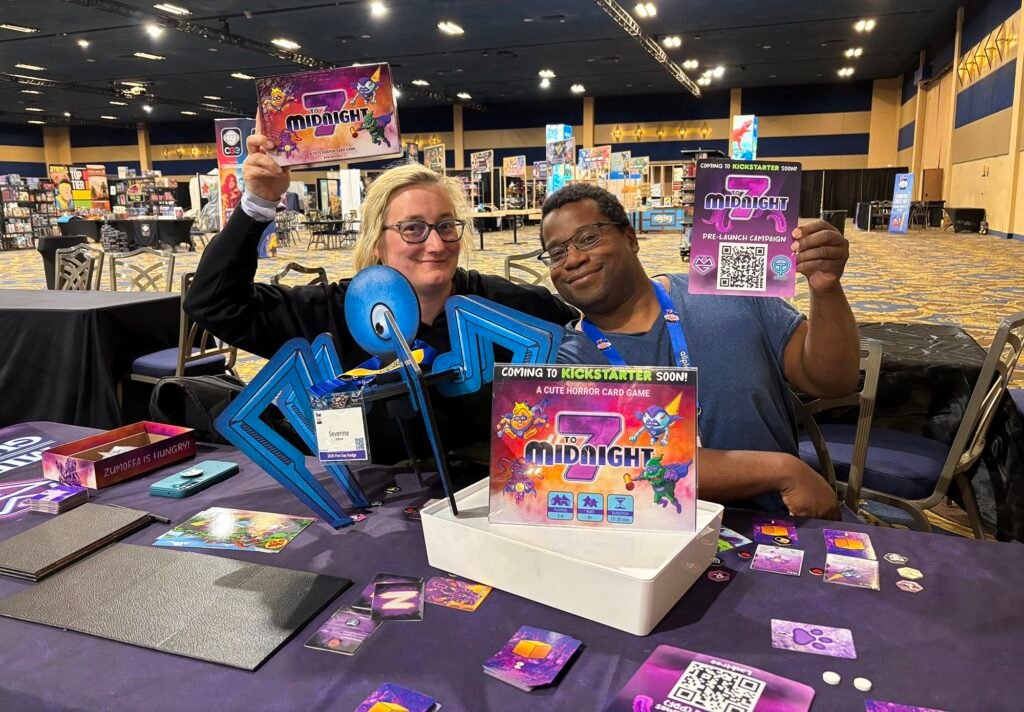With the playtesters at Dice Tower West